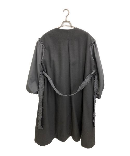 maison echelle（メゾンエシェル）maison echelle (メゾンエシェル) パフスリーブ中綿コート グレー サイズ:freeの古着・服飾アイテム