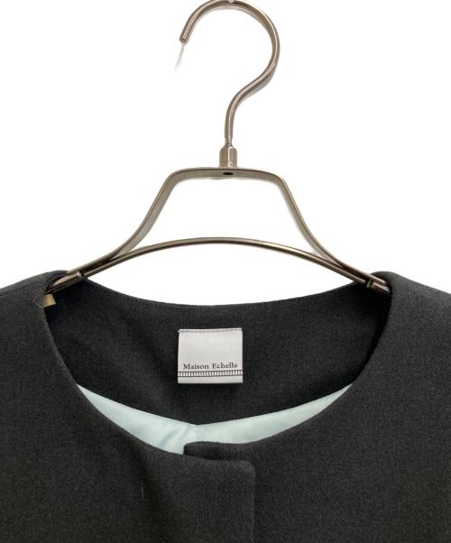 maison echelle（メゾンエシェル）maison echelle (メゾンエシェル) パフスリーブ中綿コート グレー サイズ:freeの古着・服飾アイテム