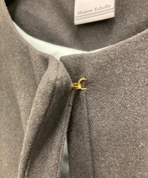 maison echelle（メゾンエシェル）maison echelle (メゾンエシェル) パフスリーブ中綿コート グレー サイズ:freeの古着・服飾アイテム
