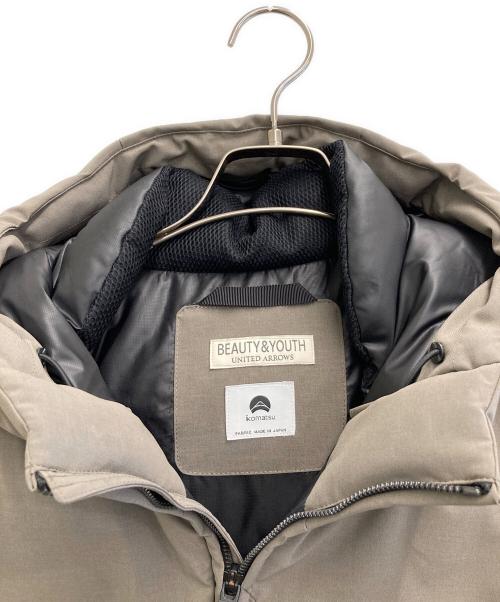 BEAUTY&YOUTH（ビューティーアンドユース）BEAUTY&YOUTH (ビューティーアンドユース) KOMATSU (コマツ) Down Jacket グレー サイズ:Lの古着・服飾アイテム