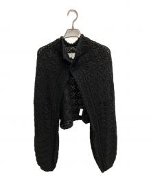 TAO COMME des GARCONS（タオ コムデギャルソン）の古着「24SS かぎ編みボレロカーディガン」｜ブラック