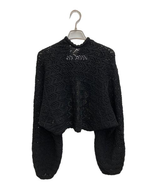 TAO COMME des GARCONS（タオ コムデギャルソン）TAO COMME des GARCONS (タオ コムデギャルソン) 24SS かぎ編みボレロカーディガン ブラック サイズ:Sの古着・服飾アイテム