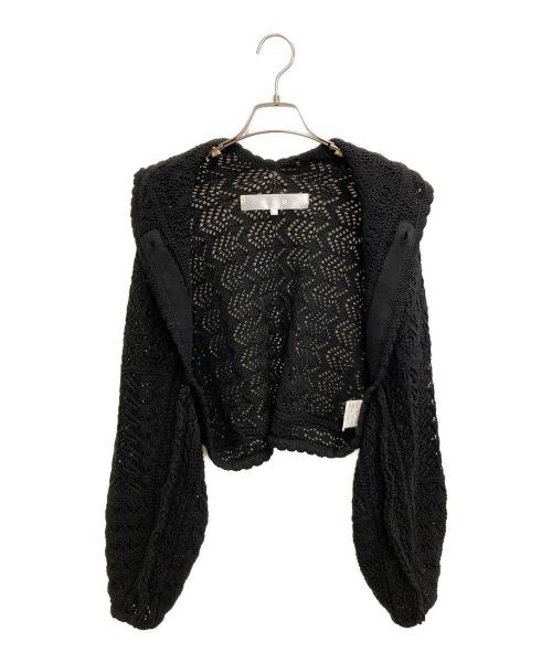 TAO COMME des GARCONS（タオ コムデギャルソン）TAO COMME des GARCONS (タオ コムデギャルソン) 24SS かぎ編みボレロカーディガン ブラック サイズ:Sの古着・服飾アイテム