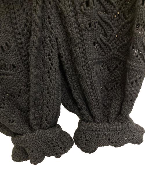 TAO COMME des GARCONS（タオ コムデギャルソン）TAO COMME des GARCONS (タオ コムデギャルソン) 24SS かぎ編みボレロカーディガン ブラック サイズ:Sの古着・服飾アイテム