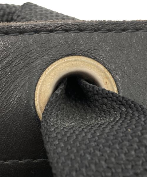 tricot COMME des GARCONS（トリココムデギャルソン）tricot COMME des GARCONS (トリココムデギャルソン) ロゴレザートートバッグ ブラックの古着・服飾アイテム