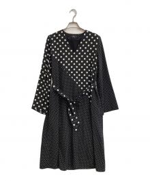 PS Paul Smith（ＰＳポールスミス）の古着「ドット柄ワンピース」｜ホワイト×ブラック