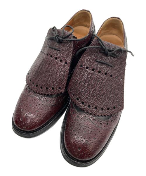 CHURCH'S（チャーチ）CHURCH'S (チャーチ) CONSTANCE R キルト付レースアップシューズ ブラウン サイズ:35の古着・服飾アイテム