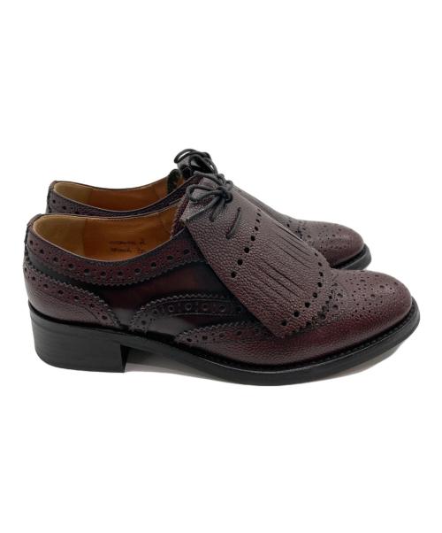 CHURCH'S（チャーチ）CHURCH'S (チャーチ) CONSTANCE R キルト付レースアップシューズ ブラウン サイズ:35の古着・服飾アイテム