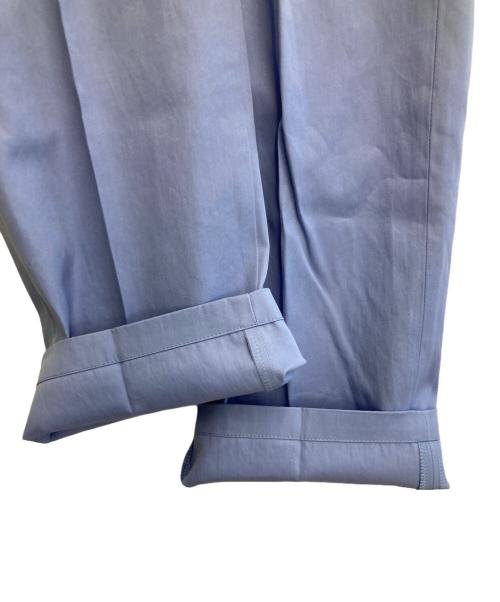 FRAMeWORK（フレームワーク）FRAMeWORK (フレームワーク) コットンツイルタックパンツ スカイブルー サイズ:34 未使用品の古着・服飾アイテム