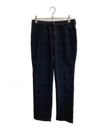 COMME des GARCONS HOMME DEUX（コムデギャルソン オム ドゥ）の古着「ウールスラックス」｜ネイビー×グリーン