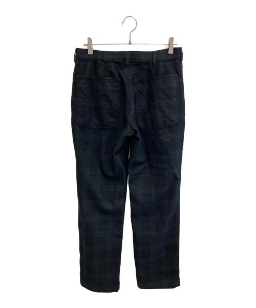 COMME des GARCONS HOMME DEUX（コムデギャルソン オム ドゥ）COMME des GARCONS HOMME DEUX (コムデギャルソン オム ドゥ) ウールスラックス ネイビー×グリーン サイズ:Mの古着・服飾アイテム