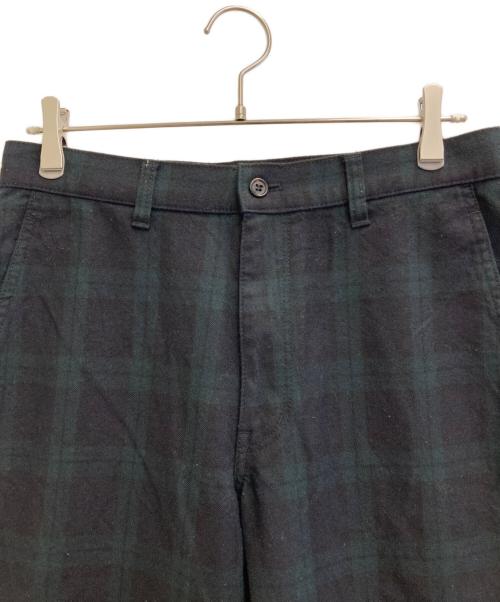 COMME des GARCONS HOMME DEUX（コムデギャルソン オム ドゥ）COMME des GARCONS HOMME DEUX (コムデギャルソン オム ドゥ) ウールスラックス ネイビー×グリーン サイズ:Mの古着・服飾アイテム