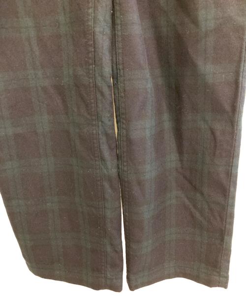 COMME des GARCONS HOMME DEUX（コムデギャルソン オム ドゥ）COMME des GARCONS HOMME DEUX (コムデギャルソン オム ドゥ) ウールスラックス ネイビー×グリーン サイズ:Mの古着・服飾アイテム