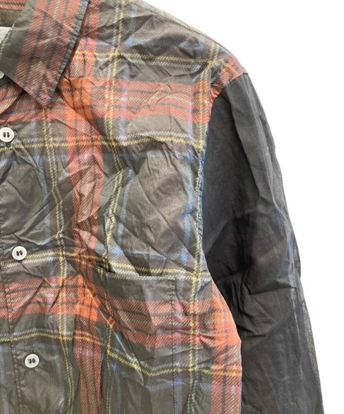 COMME des GARCONS HOMME PLUS（コムデギャルソンオムプリュス）COMME des GARCONS HOMME PLUS (コムデギャルソンオムプリュス) 切替シャツ マルチカラー サイズ:Sの古着・服飾アイテム