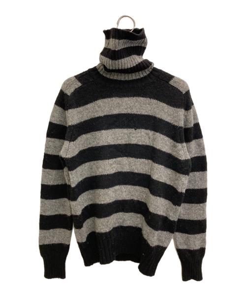 MARTIN MARGIELA（マルタン・マルジェラ）MARTIN MARGIELA (マルタン・マルジェラ) 06AW ウールタートルネックニット ブラック×グレー サイズ:Ｓの古着・服飾アイテム