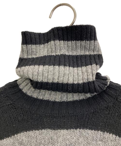 MARTIN MARGIELA（マルタン・マルジェラ）MARTIN MARGIELA (マルタン・マルジェラ) 06AW ウールタートルネックニット ブラック×グレー サイズ:Ｓの古着・服飾アイテム