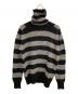 MARTIN MARGIELA（マルタン・マルジェラ）の古着「06AW ウールタートルネックニット」｜ブラック×グレー