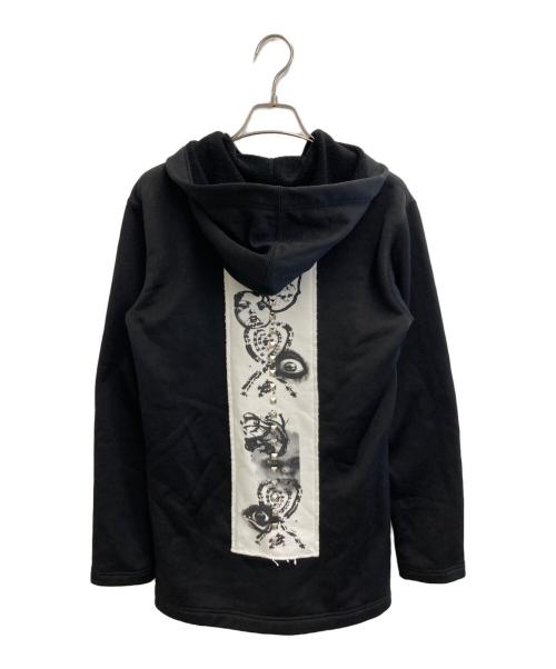 COMME des GARCONS HOMME PLUS（コムデギャルソンオムプリュス）COMME des GARCONS HOMME PLUS (コムデギャルソンオムプリュス) スタッズジップパーカー ブラック サイズ:Sの古着・服飾アイテム