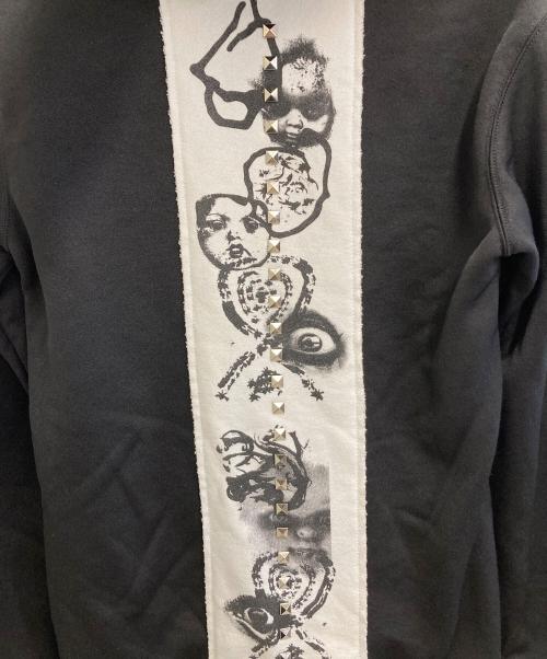 COMME des GARCONS HOMME PLUS（コムデギャルソンオムプリュス）COMME des GARCONS HOMME PLUS (コムデギャルソンオムプリュス) スタッズジップパーカー ブラック サイズ:Sの古着・服飾アイテム