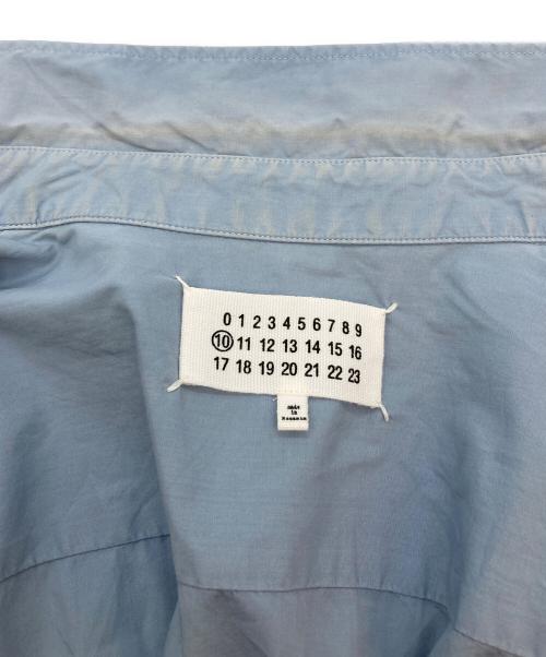 Martin Margiela 10（マルタン・マルジェラ 10）Martin Margiela 10 (マルタン・マルジェラ 10) レギュラーカラーシャツ ブルー サイズ:50の古着・服飾アイテム