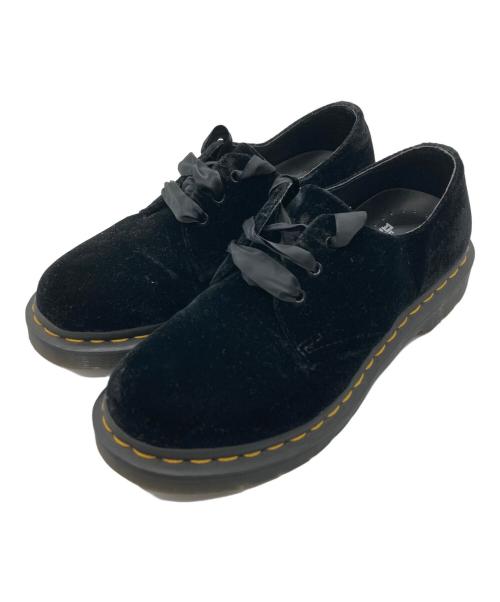 Dr.Martens（ドクターマーチン）Dr.Martens (ドクターマーチン) ベルベットローファー ブラック サイズ:37の古着・服飾アイテム