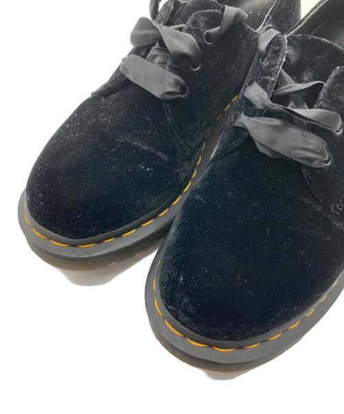 Dr.Martens（ドクターマーチン）Dr.Martens (ドクターマーチン) ベルベットローファー ブラック サイズ:37の古着・服飾アイテム