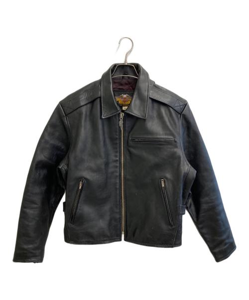 HARLEY-DAVIDSON（ハーレーダビッドソン）HARLEY-DAVIDSON (ハーレーダビッドソン) シングルライダースジャケット ブラック サイズ:Mの古着・服飾アイテム