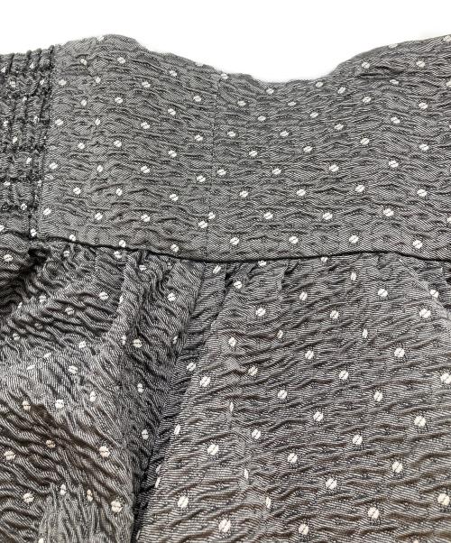 Bluelea（ブルレア）Bluelea (ブルレア) Dot Jacquard suspenders skirt グレー サイズ:36の古着・服飾アイテム