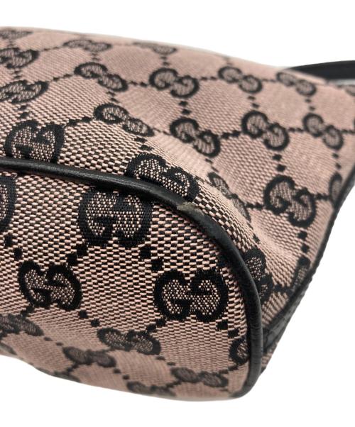 GUCCI（グッチ）GUCCI (グッチ) CGキャンバスポーチ ブラウン×ブラック サイズ:-の古着・服飾アイテム