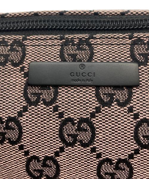 GUCCI（グッチ）GUCCI (グッチ) CGキャンバスポーチ ブラウン×ブラック サイズ:-の古着・服飾アイテム