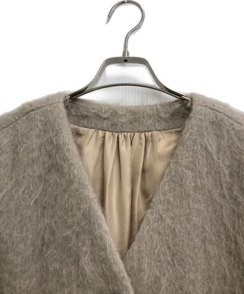 boutique ordinary（ブティークオーディナリー）Boutique Ordinary (ブティークオーディナリー) long Shaggy Coat ベージュ サイズ:FREE 未使用品の古着・服飾アイテム