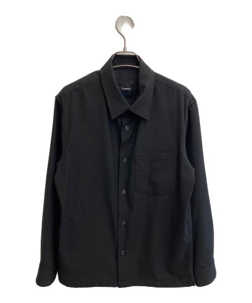 theory（セオリー）theory (セオリー) Bond Wool Twill Overshirt ブラック サイズ:SIZE Mの古着・服飾アイテム