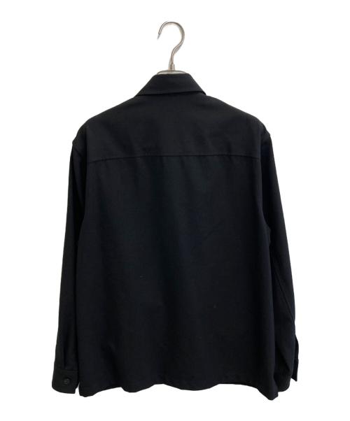 theory（セオリー）theory (セオリー) Bond Wool Twill Overshirt ブラック サイズ:SIZE Mの古着・服飾アイテム