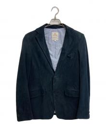 TOMORROW LAND×DENIM（トゥモローランド×デニム）の古着「カウスエードテーラードジャケット」｜ブラック