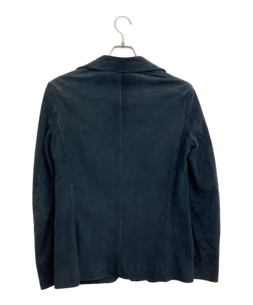 TOMORROW LAND（トゥモローランド）TOMORROW LAND (トゥモローランド) DENIM (デニム) カウスエードテーラードジャケット ブラック サイズ:SIZE 44の古着・服飾アイテム