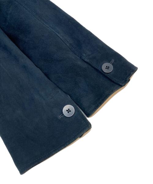 TOMORROW LAND（トゥモローランド）TOMORROW LAND (トゥモローランド) DENIM (デニム) カウスエードテーラードジャケット ブラック サイズ:SIZE 44の古着・服飾アイテム