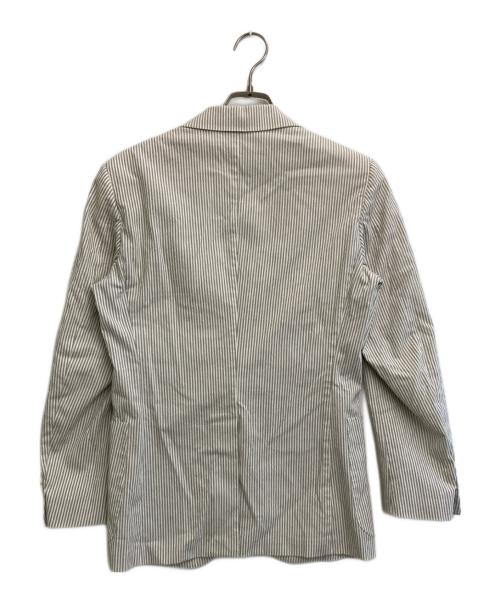 Belvest（ベルヴェスト）Belvest (ベルヴェスト) TOMORROW LAND (トゥモローランド) テーラードジャケット ライトグレー×ホワイト サイズ:1の古着・服飾アイテム