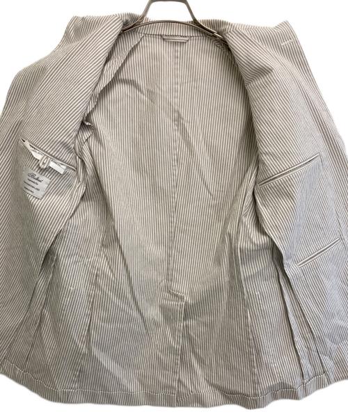 Belvest（ベルヴェスト）Belvest (ベルヴェスト) TOMORROW LAND (トゥモローランド) テーラードジャケット ライトグレー×ホワイト サイズ:1の古着・服飾アイテム