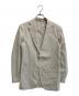 Belvest（ベルヴェスト）の古着「テーラードジャケット」｜ライトグレー×ホワイト