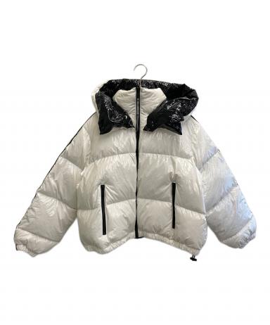 美品: MICHAELKORS ホワイト ダウンジャケット フード付き XXS 中古・古着通販】MICHAEL KORS (マイケル・コース) パッファーダウン