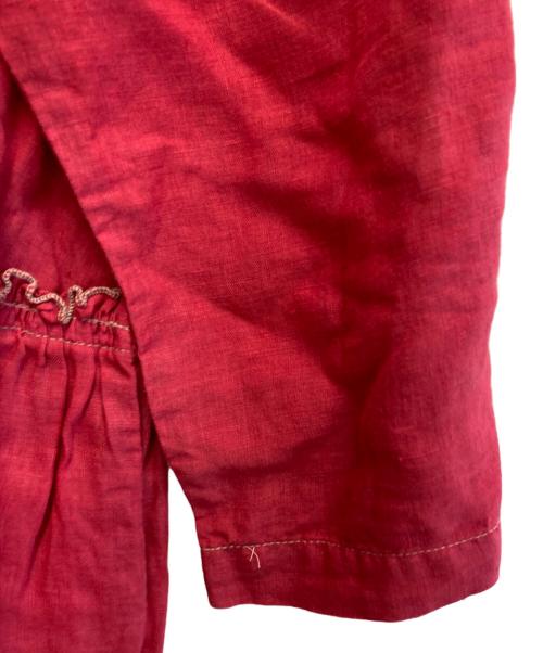 nest Robe（ネストローブ）nest Robe (ネストローブ) リネンワンピース レッド サイズ:Ｆの古着・服飾アイテム