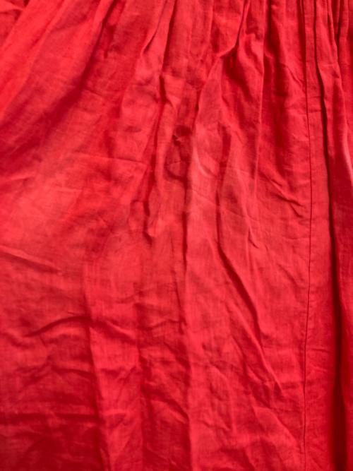 nest Robe（ネストローブ）nest Robe (ネストローブ) リネンワンピース レッド サイズ:Ｆの古着・服飾アイテム