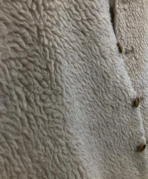 nest Robe（ネストローブ）nest Robe (ネストローブ) ウールボアノーカラージャケット ベージュ サイズ:Fの古着・服飾アイテム