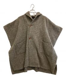 nest Robe（ネストローブ）の古着「フーデッドポンチョコート」｜グレー