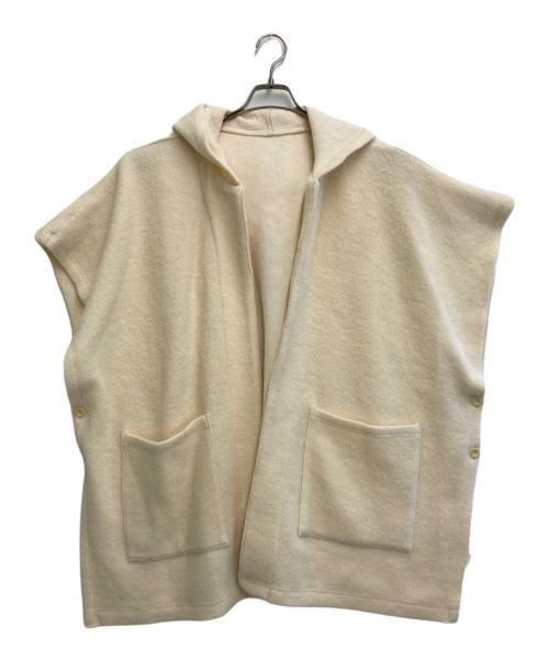nest Robe（ネストローブ）nest Robe (ネストローブ) フードショールベスト ホワイト サイズ:freeの古着・服飾アイテム