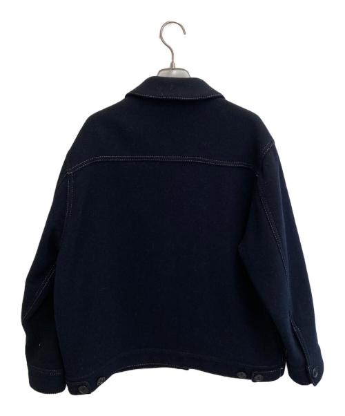 PS Paul Smith（ＰＳポールスミス）PS Paul Smith (ＰＳポールスミス) ウールリバーブルゾン ネイビー サイズ:SIZE L (44)の古着・服飾アイテム