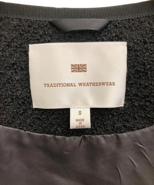 Traditional Weatherwear（トラディショナルウェザーウェア）Traditional Weatherwear (トラディショナルウェザーウェア) ノーカラージャケット ブラック サイズ:Sの古着・服飾アイテム