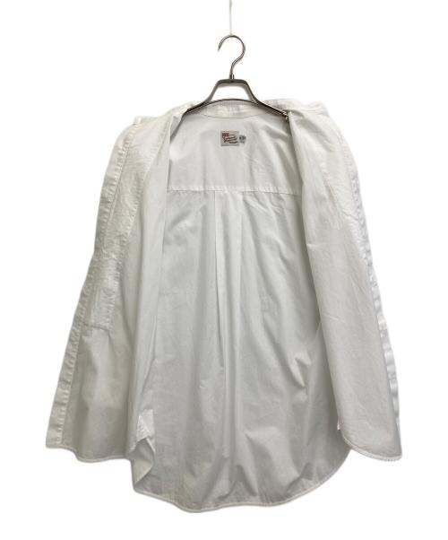 Traditional Weatherwear（トラディショナルウェザーウェア）Traditional Weatherwear (トラディショナルウェザーウェア) バンドカラーシャツ ホワイト サイズ:XSの古着・服飾アイテム