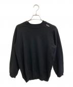 MADISON BLUEマディソンブルー）の古着「HELLO CREW NECK PO ニット」｜ブラック
