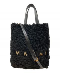 中古・古着通販】MARNI (マルニ) MUSEO SOFT LARGE TOTE ブラック